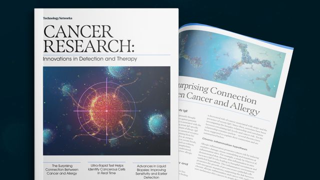 Digital illustration of a cancer cell in crosshairs, symbolizing targeted therapies in cancer research. 