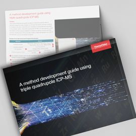 Thermo Fisher Scientific guide on method development using triple quadrupole ICP-MS for elemental analysis 
