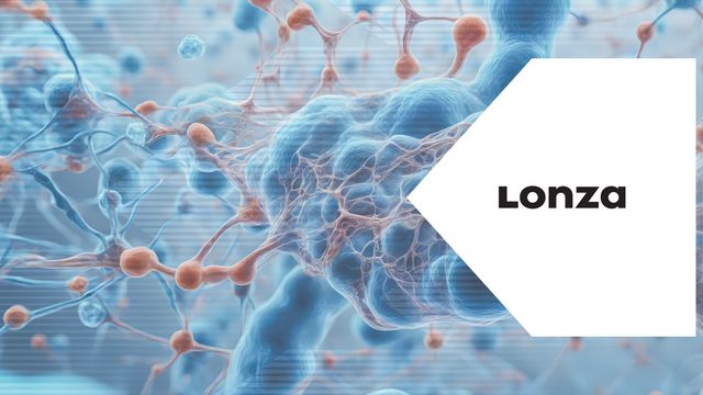 Abstract blue background showing neural-like structures used in 3D cultures and organoid research 