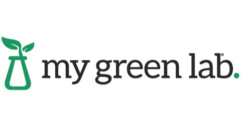 A logo for the brand My Green Lab